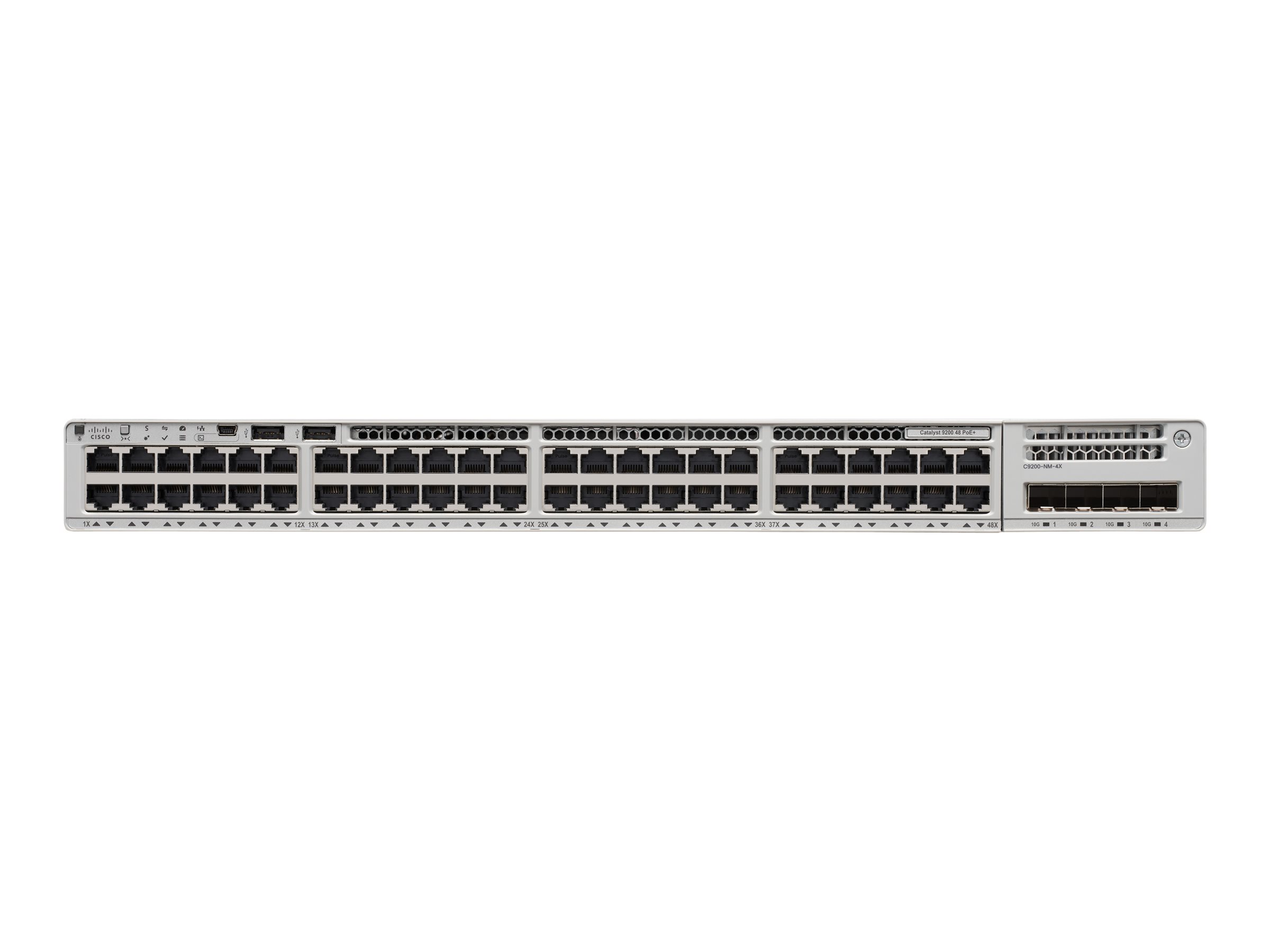 Cisco Catalyst 9200 - Essential Edition - commutateur - intelligent - 48 x 10/100/1000 (PoE+) - Montable sur rack - PoE+ (740 W) - C9200-48P-E - Concentrateurs et commutateurs gigabit