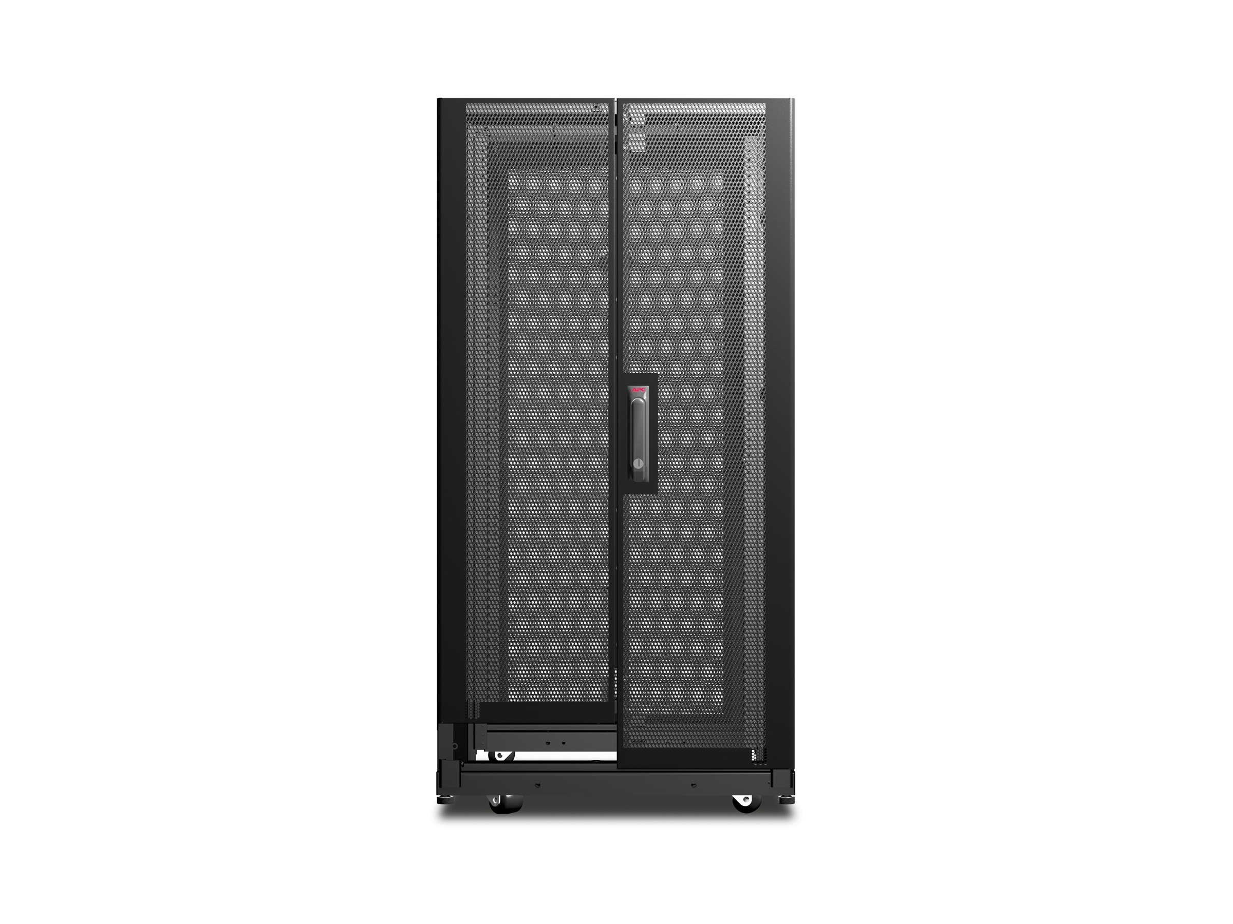 APC NetShelter AV Enclosure with Sides and 10-32 Threaded Rails - Rack - noir - 24U - pour P/N: SMTL1500RM3UC - AR3814 - Accessoires pour serveur