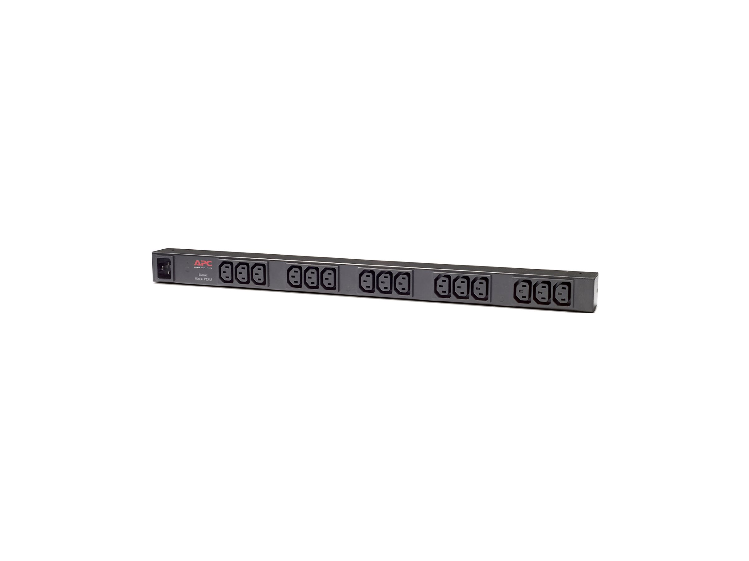 PDU en rack de base APC Zero U - Unité de distribution d'alimentation (rack-montable) - CA 120/208/230 V - entrée : IEC 60320 C20 - connecteurs de sortie : 15 (power IEC 60320 C13) - 0U - 2.5 m cordon - noir - pour P/N: AR3106SP, SMX1000C, SMX1500RM2UC, SMX1500RM2UCNC, SMX750C, SMX750CNC, SRT5KRMXLW-TW - AP9572 - Parasurtenseurs et PDU