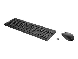 HP 230 - Ensemble clavier et souris - sans fil - Français - pour HP 21, 22, 24, 27; Pavilion 24, 27, TP01; Pavilion Laptop 14, 15 - 18H24AA#ABF - Ensembles clavier et souris