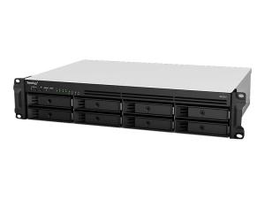 Synology RackStation RS1221RP+ - Serveur NAS - 8 Baies - rack-montable - SATA 6Gb/s - RAID RAID 0, 1, 5, 6, 10, JBOD, disque de réserve 5, 6 disques de secours, disque de réserve 10, disque de réserve 1 - RAM 4 Go - Gigabit Ethernet - iSCSI support - 2U - RS1221RP+ - NAS