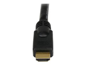 StarTech.com Câble HDMI haute vitesse Ultra HD 4K x 2K de 10m - Cordon HDMI vers HDMI - Mâle / Mâle - Noir - Plaqués or - Câble HDMI - HDMI mâle pour HDMI mâle - 10 m - noir - HDMM10M - Accessoires pour systèmes audio domestiques