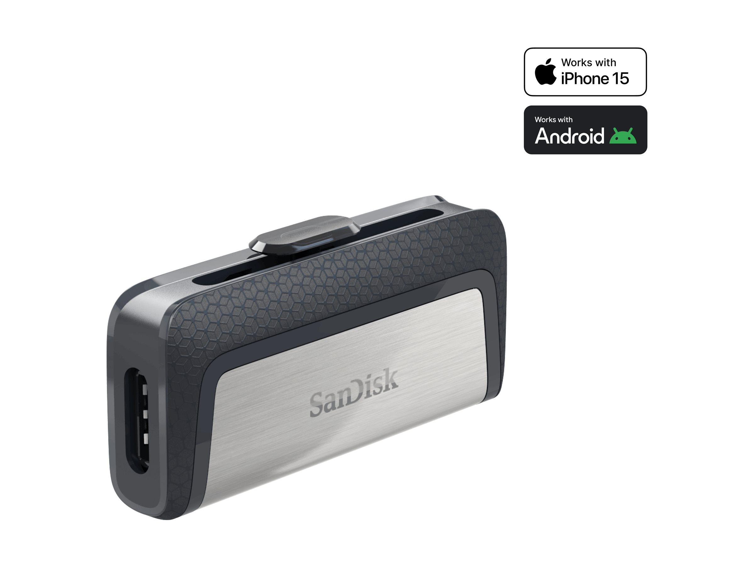 SanDisk Ultra Dual - Clé USB - 128 Go - USB 3.1 / USB-C - SDDDC2-128G-G46 - Lecteurs flash