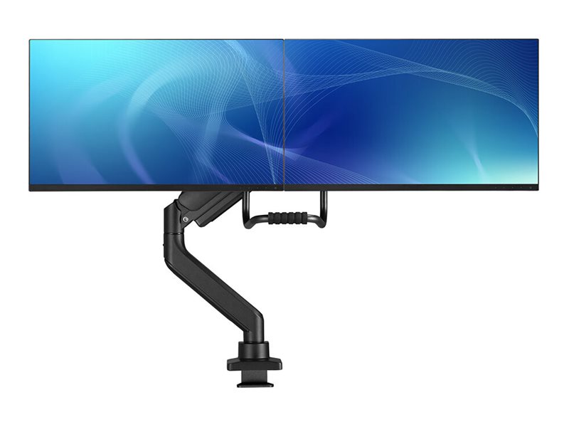 Neomounts DS75-450BL2 - Kit de montage (bras articulé, serre-joint, attache topfix) - pleine action - pour 2 écrans LCD - noir - Taille d'écran : 17"-32" - ordinateur de bureau - DS75-450BL2 - Accessoires pour écran