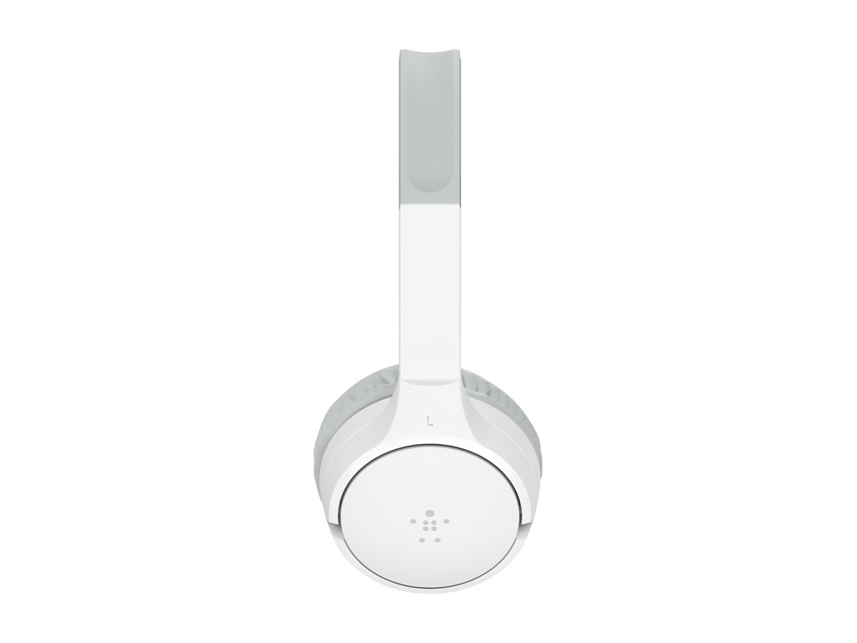 Belkin SoundForm Mini - Écouteurs avec micro - sur-oreille - Bluetooth - sans fil - jack 3,5mm - blanc - AUD002BTWH - Écouteurs