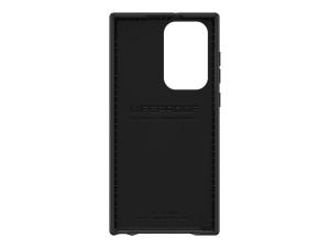 LifeProof WAKE - Coque de protection pour téléphone portable - 85 % de plastique recyclé provenant de l'océan - noir - modèle d'onde douce - pour Samsung Galaxy S22 Ultra - 77-86654 - Coques et étuis pour téléphone portable