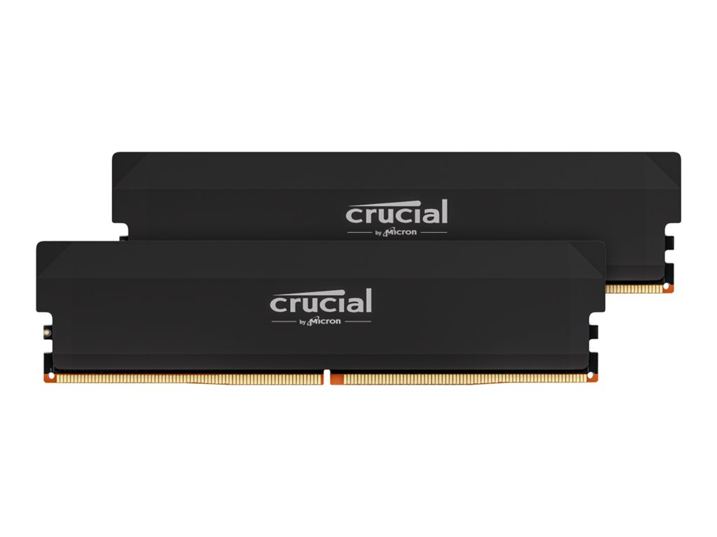 Crucial Pro - Overclocking Edition - DDR5 - kit - 32 Go: 2 x 16 Go - DIMM 288 broches - 6000 MHz / PC5-48000 - CL36 - 1.35 V - mémoire sans tampon - noir - CP2K16G60C36U5B - DDR5