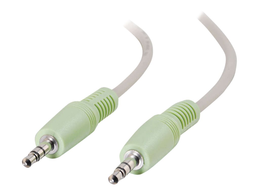 C2G - Câble audio - mini-phone stereo 3.5 mm mâle pour mini-phone stereo 3.5 mm mâle - 3 m - blindé - 80109 - Câbles audio