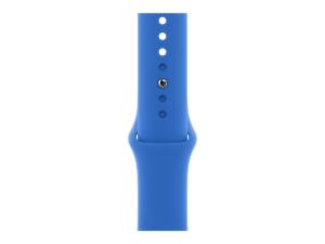 Apple - Bracelet pour montre intelligente - taille Regular - bleu capri - pour Watch (42 mm, 44 mm, 45 mm, 49 mm) - MJK53ZM/A - Accessoires pour smart watch