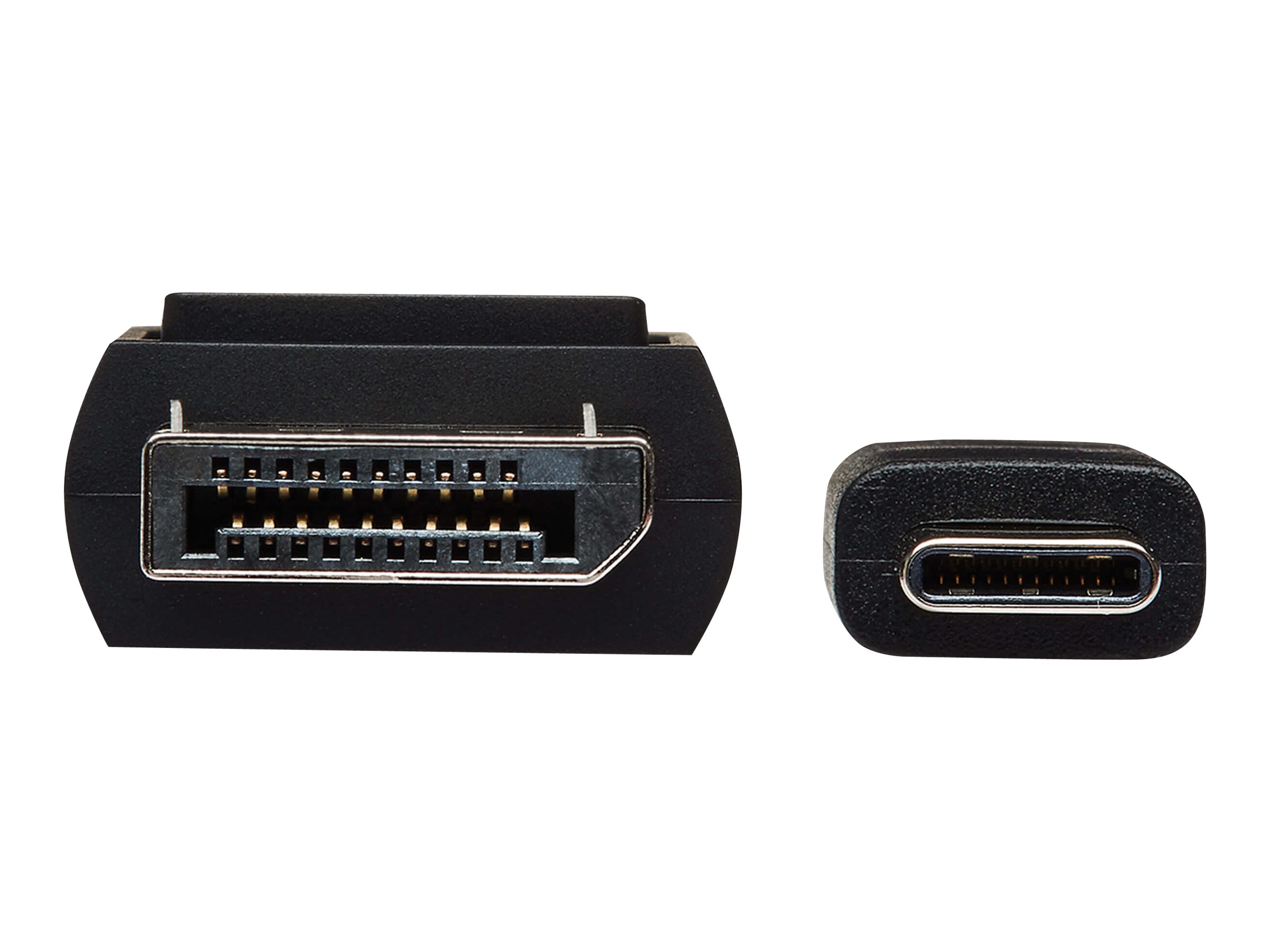 Tripp Lite USB C to DisplayPort Adapter Cable USB 3.1 Gen 1 Locking 4K USB Type-C to DP, USB C to DP, 3ft - Câble DisplayPort - 24 pin USB-C (M) reversible pour DisplayPort (M) verrouillage - USB 3.1 Gen 1 / Thunderbolt 3 / DisplayPort 1.2 - 90 cm - support 4K, alimentation USB - noir - U444-003-DP-BE - Câbles vidéo