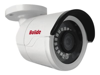 Bolide BN8035/NDAA - Caméra de surveillance réseau - puce - extérieur, intérieur - résistant aux intempéries - couleur (Jour et nuit) - 5 MP - 2592 x 1520 - montage M12 - Focale fixe - LAN 10/100 - H.264, H.265 - CC 12 V / PoE - BN8035/NDAA - Caméras IP