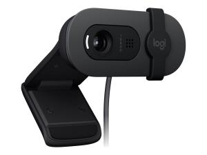 Logitech BRIO 105 - Webcam - couleur - 2 MP - 1920 x 1080 - 720p, 1080p - audio - USB - 960-001592 - Webcams