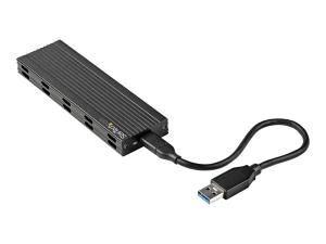 StarTech.com Boitier USB-C 10Gbps vers M.2 NVMe/SATA SSD - Boitier Aluminium Externe Portable M.2 PCIe/SATA NGFF SSD - Câbles Hôte USB Type-C & USB-A - Compatible 2230/2242/2260/2280 (SM2E1BMU31C) - Boitier externe - M.2 - M.2 Card - USB 3.2 (Gen 2) - noir - Conformité TAA - SM2E1BMU31C - Boîtiers pour disque dur