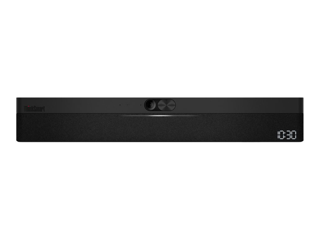 Lenovo ThinkSmart One - Kit de vidéo-conférence (console d'écran tactile, système de calcul) - avec 3 ans de support Lenovo Premier + première année de maintenance - Certifié pour Zoom Rooms - noir - 12BY0004FR - Audio et visioconférences