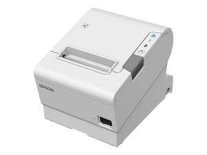 Epson TM T88VI - Imprimante de reçus - thermique en ligne - Rouleau (7,95 cm) - 180 x 180 ppp - jusqu'à 350 mm/sec - USB 2.0, LAN, série, NFC, hôte USB 2.0 - outil de coupe - blanc - C31CE94102 - Imprimantes thermiques