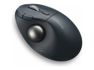 Kensington Pro Fit Ergo TB550 Trackball - Boule de commande - ergonomique - optique - 9 boutons - sans fil - 2.4 GHz, Bluetooth - récepteur sans fil USB - bleu gris, noir - Pour la vente au détail - boîte de couleur - K72196WW - Dispositifs de pointage