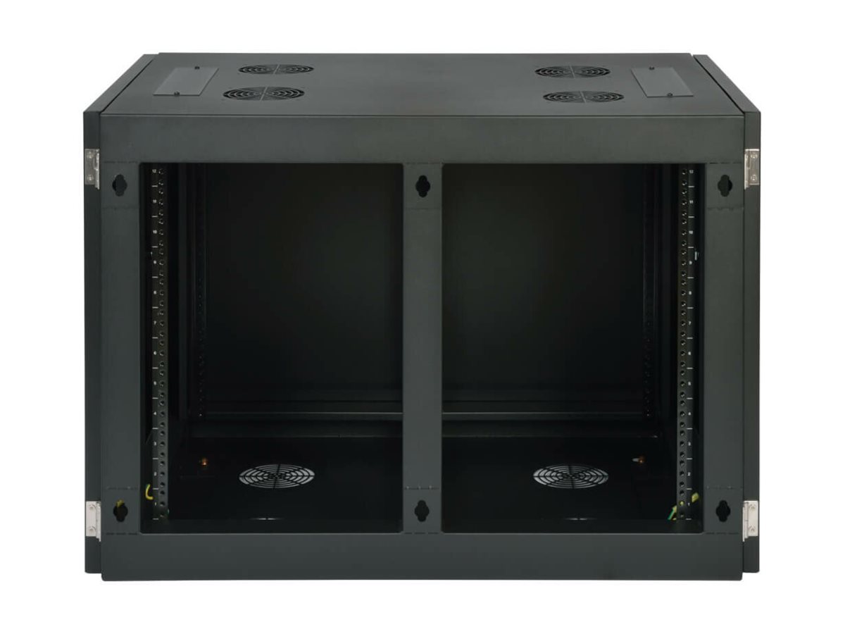 Eaton Tripp Lite Series 12U Wall Mount Rack Enclosure Server Cabinet Side Mount Wallmount - Rack armoire - montable sur mur - noir - 12U - 19" - SRW12UHD - Accessoires pour serveur