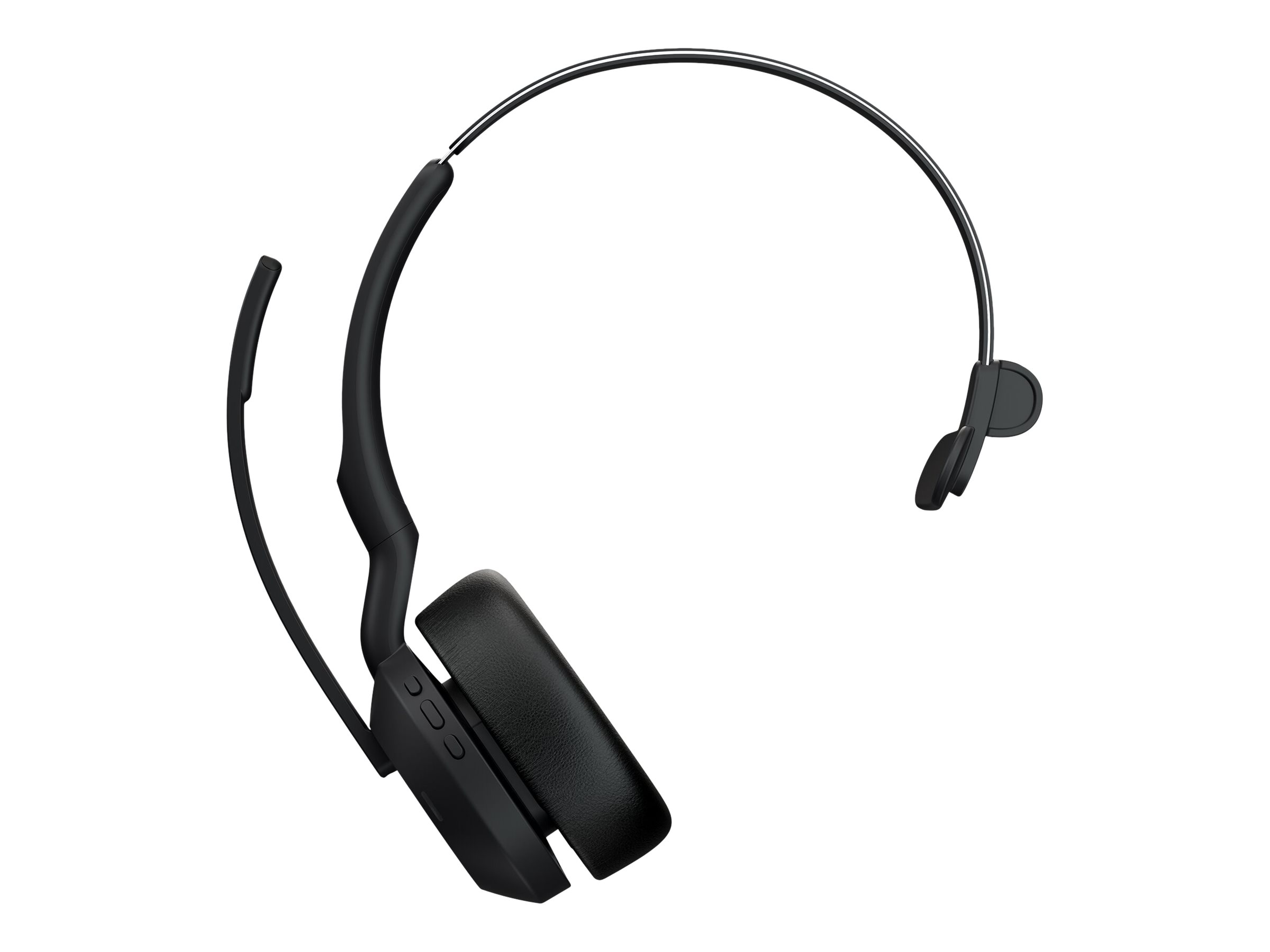 Jabra Evolve2 55 MS Mono - Micro-casque - sur-oreille - Bluetooth - sans fil - Suppresseur de bruit actif - USB-C - noir - Certifié pour Microsoft Teams - 25599-899-899 - Écouteurs