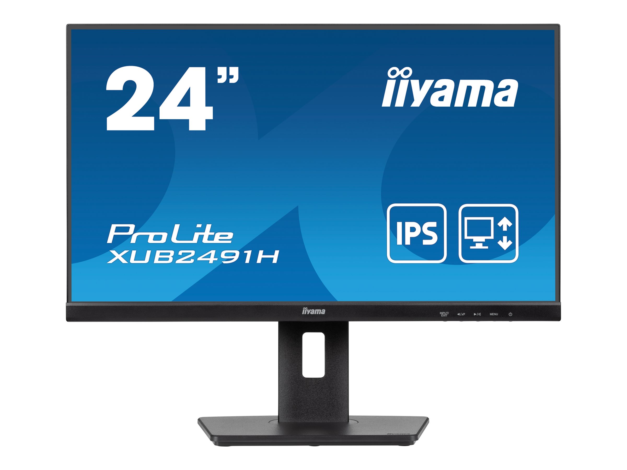 iiyama ProLite XUB2491H-B1 - Écran LED - 24" (23.8" visualisable) - 1920 x 1080 Full HD (1080p) @ 100 Hz - IPS - 300 cd/m² - 1300:1 - 0.5 ms - HDMI, DisplayPort - mat, noir - XUB2491H-B1 - Écrans d'ordinateur