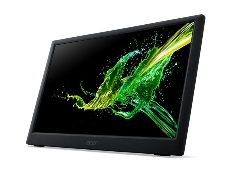 Acer PM161Q Abmiuuzx - PM1 - écran LED - 16" (15.6" visualisable) - portable - 1920 x 1080 Full HD (1080p) @ 60 Hz - IPS - 220 cd/m² - 1000:1 - 5 ms - Mini HDMI, 2xUSB-C - haut-parleurs - noir - UM.ZP1EE.A01 - Écrans d'ordinateur