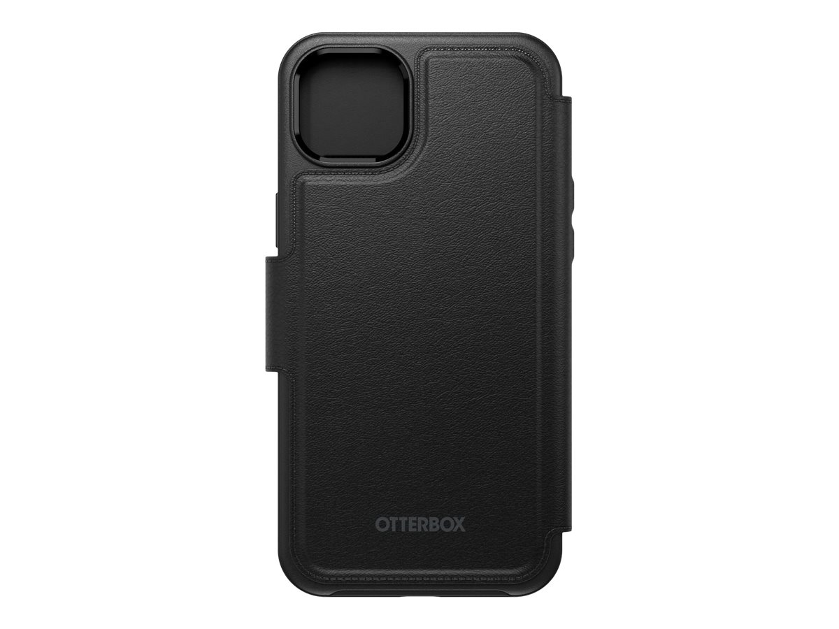 OtterBox - Boîtier de protection étui à rabat pour téléphone portable - compatible MagSafe - cuir synthétique, aimant - noir ombré - pour Apple iPhone 14 Plus - 77-90283 - Coques et étuis pour téléphone portable