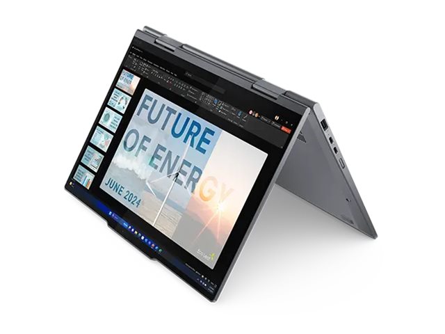 Lenovo ThinkPad X1 2-in-1 Gen 9 21KE - Conception inclinable - Intel Core Ultra 7 - 155U / jusqu'à 4.8 GHz - Evo - Win 11 Pro - Intel Graphics - 16 Go RAM - 512 Go SSD TCG Opal Encryption 2, NVMe, Performance - 14" IPS écran tactile 1920 x 1200 - NFC, Wi-Fi 6E, Bluetooth - 4G LTE - gris - clavier : Français - avec 3 ans de support Lenovo Premier - 21KE0061FR - Ordinateurs portables