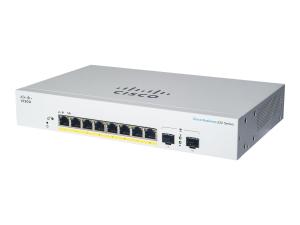 Cisco Business 220 Series CBS220-8P-E-2G - Commutateur - intelligent - 8 x 10/100/1000 (PoE+) + 2 x Gigabit SFP (liaison montante) - Montable sur rack - PoE+ (67 W) - CBS220-8P-E-2G-EU - Concentrateurs et commutateurs gigabit