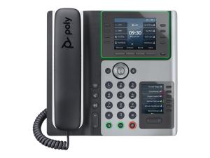 Poly Edge E400 - Téléphone VoIP avec ID d'appelant/appel en instance - (conférence) à trois capacité d'appel - SIP, SDP - noir - 82M93AA - Téléphones filaires