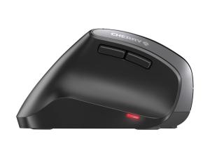 CHERRY MW 4500 LEFT - Souris - ergonomique - pour gauchers - optique - 6 boutons - sans fil - récepteur sans fil USB - noir - JW-4550 - Souris