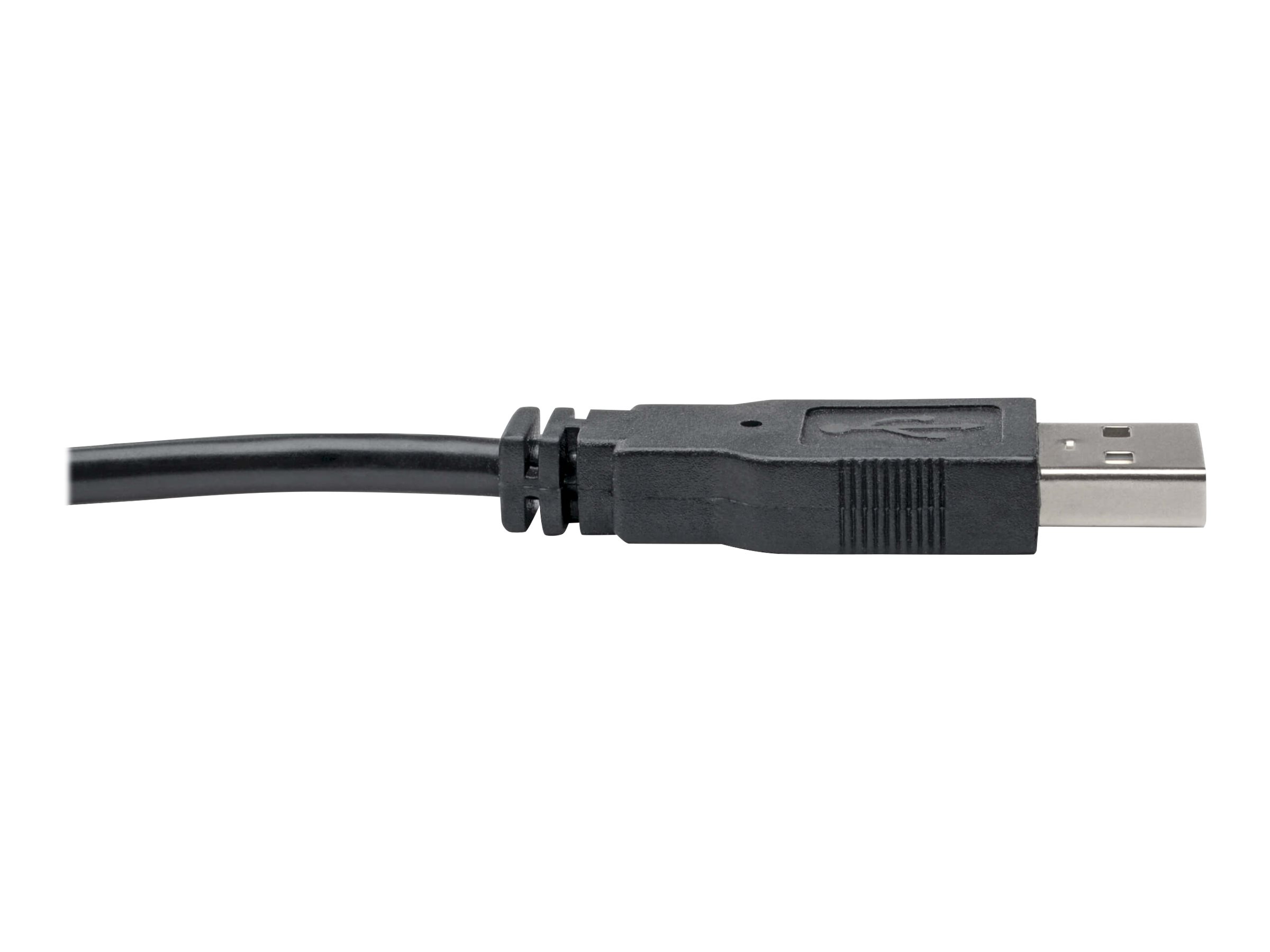 Tripp Lite 6 Inch USB to PS/2 Adapter Keyboard and Mouse USB-A o 2x Mini-Din M/F 6" - Adaptateur clavier/souris - USB - noir - U219-000-R - Cartes de contrôleur héritées