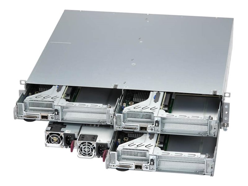 Supermicro IoT SuperServer 211SE-31AS - Serveur - Montable sur rack - 2U - 1 voie - pas de processeur jusqu'à - RAM 0 Go - aucun disque dur - Gigabit Ethernet - Aucun SE fourni - moniteur : aucun - argent - SYS-211SE-31AS - Serveurs rack
