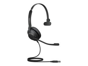 Jabra Evolve2 30 SE UC Mono - Micro-casque - sur-oreille - filaire - USB-A - isolation acoustique - Optimisé pour la CU - 23189-889-979 - Écouteurs