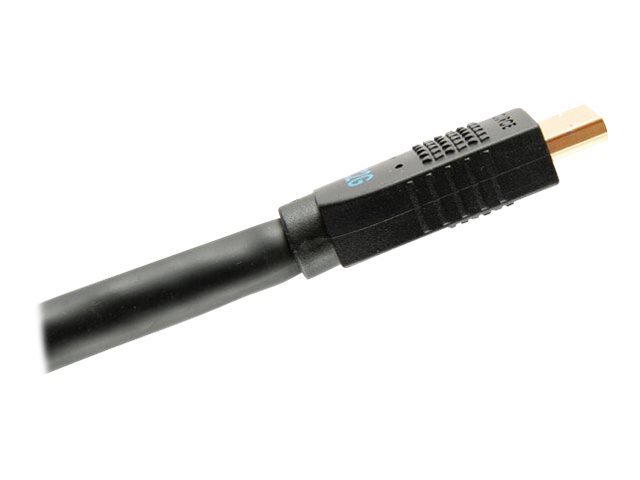 C2G 12ft Ultra Flexible 4K Active HDMI Cable Gripping 4K 60Hz - In-Wall M/M - Câble HDMI avec Ethernet - HDMI mâle pour HDMI mâle - 3.7 m - noir - actif, support pour 4K60Hz - C2G10379 - Câbles HDMI