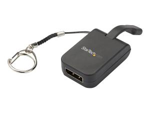 StarTech.com Adaptateur USB Type-C vers DisplayPort - 4k 60 Hz - Câble incorporé (CDP2DPFC) - Adaptateur USB / DisplayPort - 24 pin USB-C (M) pour DisplayPort (F) - Displayport 1.2/Thunderbolt 3 - support 4K - noir - CDP2DPFC - Câbles USB