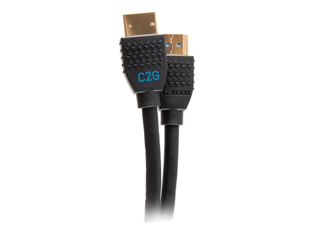 C2G 12ft 8K HDMI Cable with Ethernet - Performance Series Ultra High Speed - Ultra High Speed - câble HDMI avec Ethernet - HDMI mâle pour HDMI mâle - 3.6 m - noir - support 10K, support 8K60Hz (7680 x 4320), support 4K120Hz (4096 x 2160) - C2G10456 - Accessoires pour systèmes audio domestiques