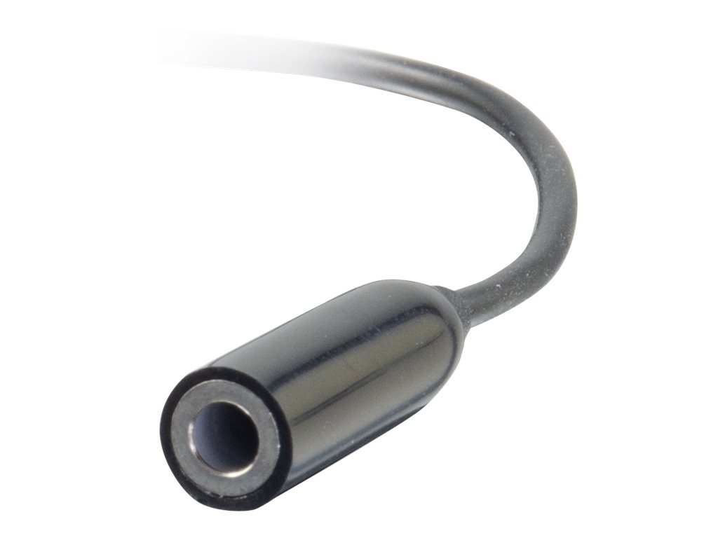 C2G USB C to 3.5mm Audio Adapter - USB C to AUX Cable - USB C to Headphone Jack - USB-C vers adaptateur de prise casque - 24 pin USB-C mâle pour mini-phone stereo 3.5 mm femelle - 54426 - Câbles spéciaux