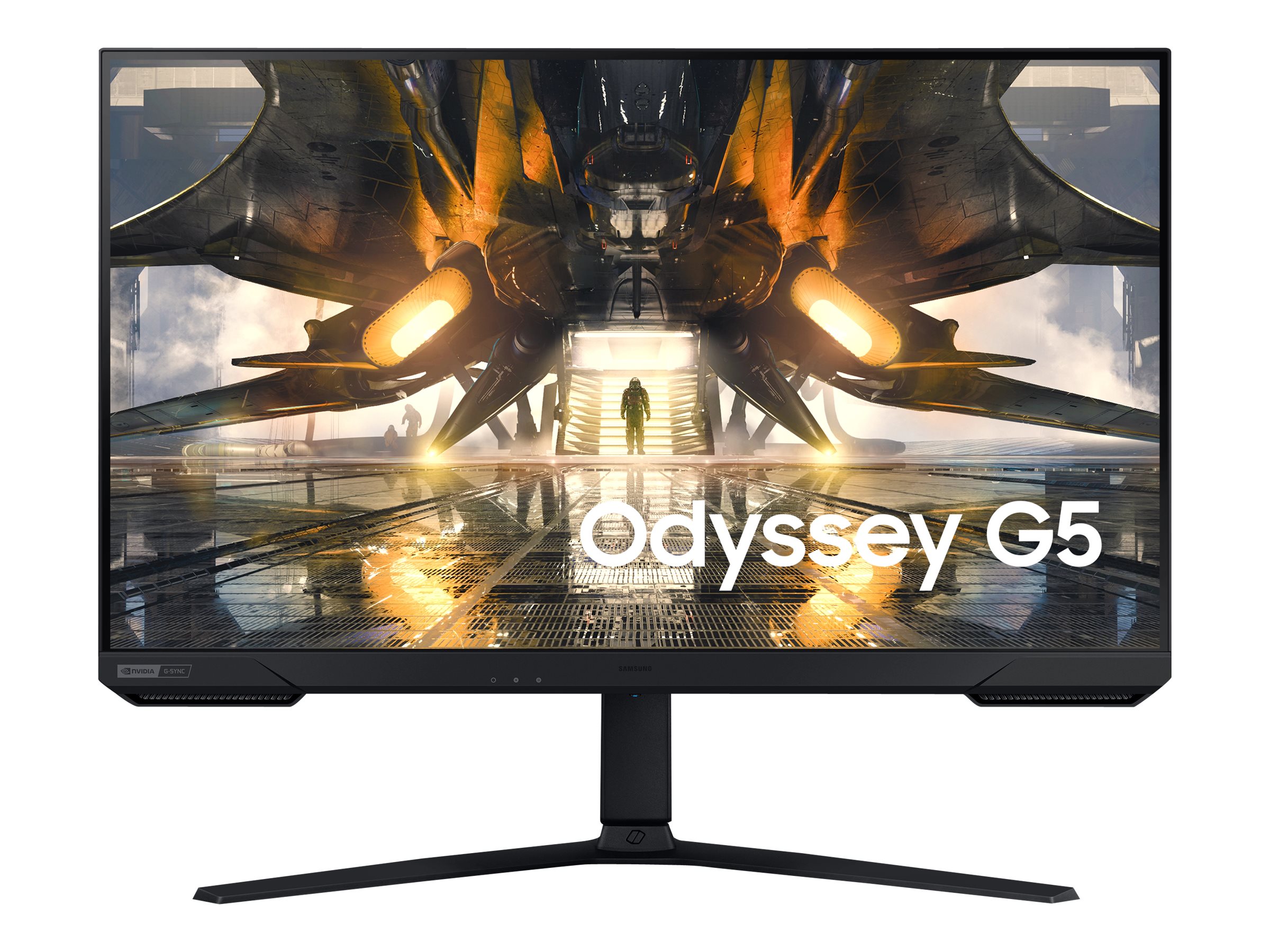 Samsung Odyssey G5 S32AG500PU - Écran LED - 32" - 2560 x 1440 QHD @ 165 Hz - IPS - 350 cd/m² - 1000:1 - HDR10 - 1 ms - HDMI, DisplayPort - noir - LS32AG500PUXEN - Écrans d'ordinateur