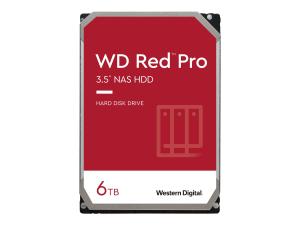 WD Red Pro WD6003FFBX - Disque dur - 6 To - interne - 3.5" - SATA 6Gb/s - 7200 tours/min - mémoire tampon : 256 Mo - WD6003FFBX - Disques durs internes