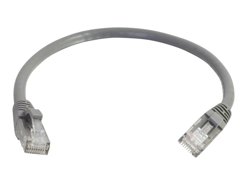 C2G Cat5e Booted Unshielded (UTP) Network Patch Cable - Cordon de raccordement - RJ-45 (M) pour RJ-45 (M) - 5 m - UTP - CAT 5e - moulé, sans crochet, bloqué - gris - 83145 - Câbles de raccordement