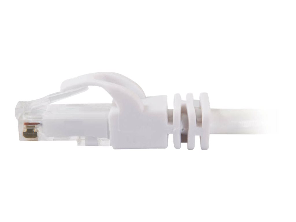 C2G Cat6 Booted Unshielded (UTP) Network Patch Cable - Cordon de raccordement - RJ-45 (M) pour RJ-45 (M) - 7 m - UTP - CAT 6 - moulé, sans crochet, bloqué - blanc - 83491 - Câbles à paire torsadée