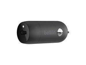 Belkin BOOST CHARGE - Adaptateur d'alimentation pour voiture - 20 Watt - Fast Charge (24 pin USB-C) - noir - CCA003BTBK - Batteries et adaptateurs d'alimentation pour téléphone cellulaire