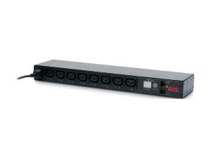 PDU en rack commuté APC AP7920B - Unité de distribution d'alimentation - CA 200/208/230 V - 2300 VA - Ethernet - entrée : IEC 60320 C14 - connecteurs de sortie : 8 (power IEC 60320 C13) - 1U - 19" - noir - pour P/N: SMTL1000RMI2UC, SMX1000C, SMX1500RM2UC, SMX1500RM2UCNC, SMX750C, SMX750CNC - AP7920B - Parasurtenseurs et PDU