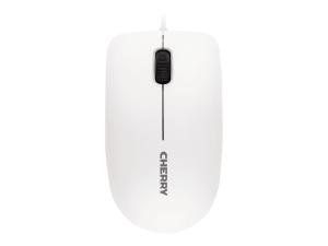 CHERRY MC 1000 - Souris - droitiers et gauchers - optique - 3 boutons - filaire - USB - blanc (supérieur), base noire - JM-0800-0 - Souris