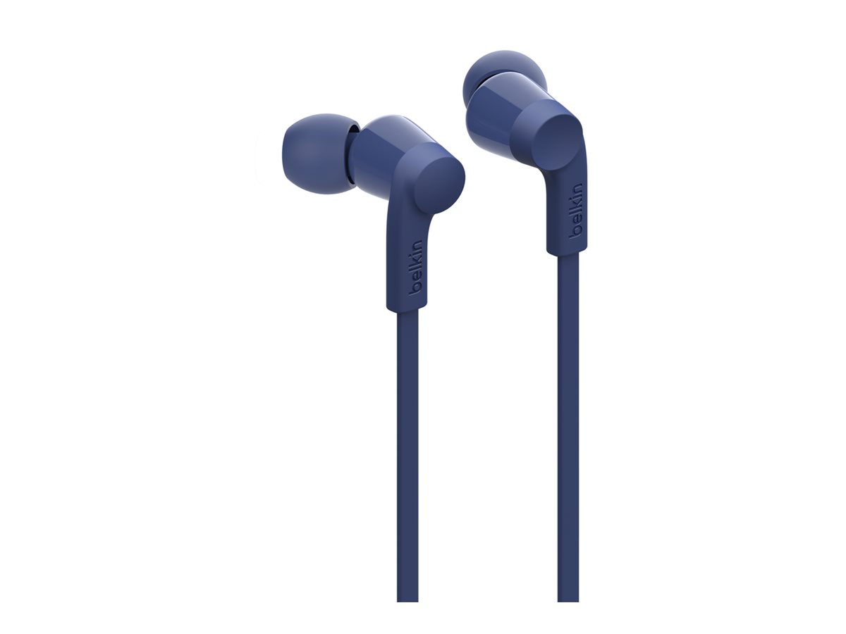 Belkin SoundForm - Écouteurs avec micro - intra-auriculaire - filaire - USB-C - isolation acoustique - bleu - G3H0002HQBLV2 - Écouteurs