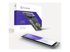 Solidigm P41 Plus Series - SSD - 512 Go - interne - M.2 2280 - PCIe 4.0 x4 (NVMe) - SSDPFKNU512GZX1 - Disques SSD