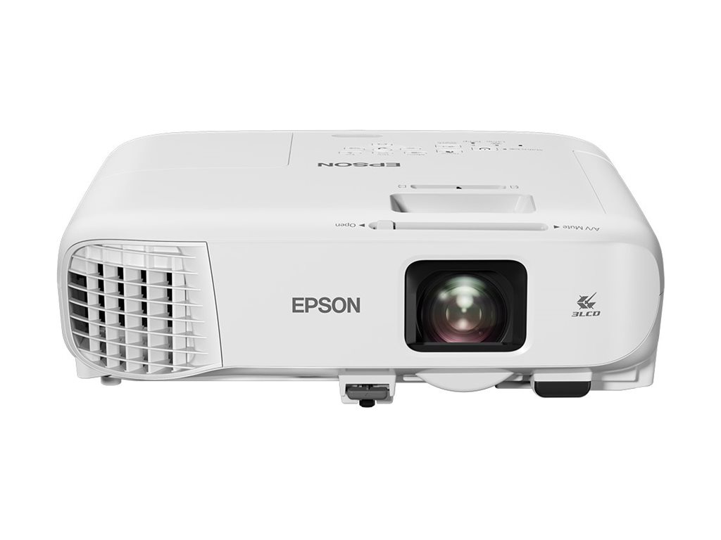 Epson EB-X49 - Projecteur 3LCD - portable - 3600 lumens (blanc) - 3600 lumens (couleur) - XGA (1024 x 768) - 4:3 - LAN - blanc - V11H982040 - Projecteurs LCD