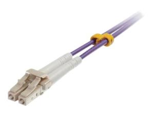 C2G 2m LC/LC OM4 LSZH Fibre Patch - Purple - Cordon de raccordement - LC multi-mode (M) pour LC multi-mode (M) - 2 m - fibre optique - duplex - 50 / 125 microns - OM4 - violet - 81750 - Câblesenfibres