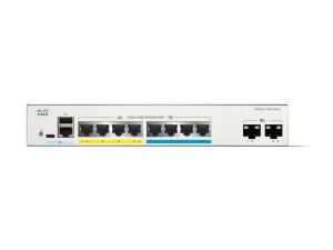 Cisco Catalyst 1300-8MGP-2X - Commutateur - C3 - Géré - 8 x 10 Gigabit Ethernet + 2 x 10 Gigabit SFP+ - Montable sur rack - PoE+ (120 W) - C1300-8MGP-2X - Commutateurs gérés