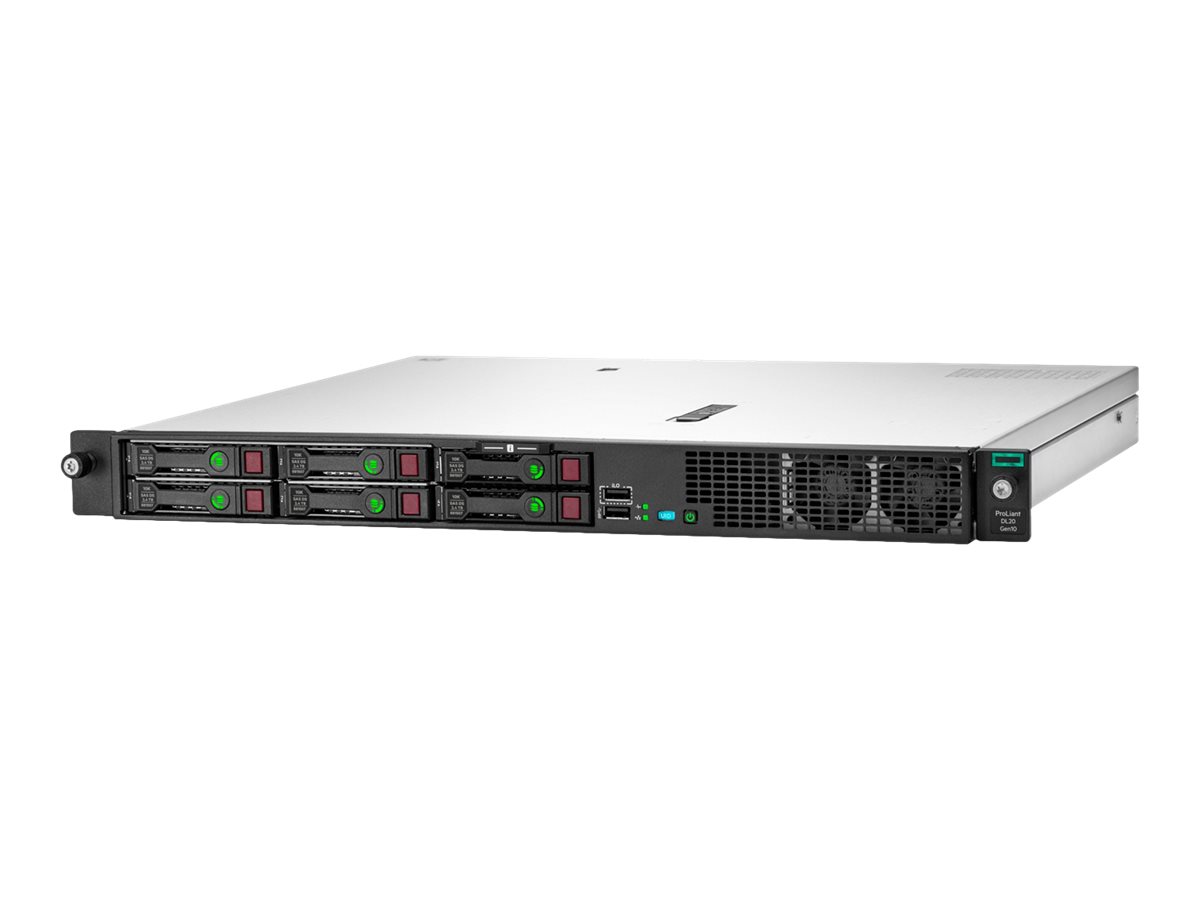 HPE ProLiant DL20 Gen10 Plus High Performance - Serveur - Montable sur rack - 1U - 1 voie - 1 x Xeon E-2336 / 2.9 GHz - RAM 16 Go - SATA - hot-swap 2.5" baie(s) - aucun disque dur - Matrox G200 - Gigabit Ethernet - Aucun SE fourni - moniteur : aucun - P66394-421 - Serveurs rack