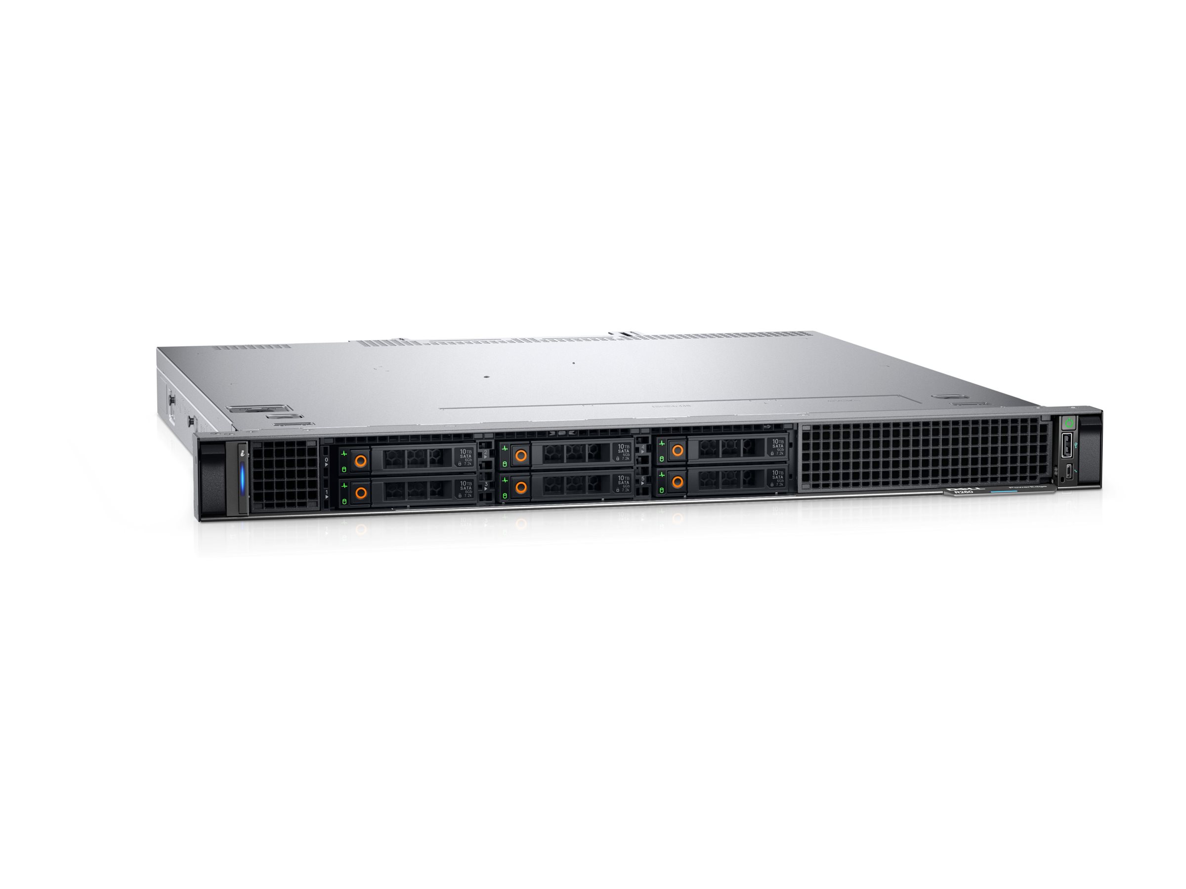 Dell PowerEdge R260 - Serveur - Montable sur rack 1U - 1 voie - 1 x Xeon E-2434 / jusqu'à 5 GHz - RAM 16 Go - SAS - hot-swap 2.5" baie(s) - HDD 1.2 To - G200eW - Gigabit Ethernet - Aucun SE fourni - moniteur : aucun - BTP - Dell Smart Selection, Dell Smart Value - avec 3 ans de base Jour ouvrable suivant - C26KK - Serveurs rack